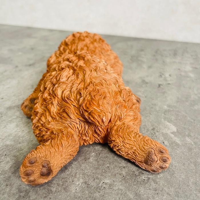 置物 犬 かわいい 動物 玄関 うつぶせトイプードル おしゃれ
