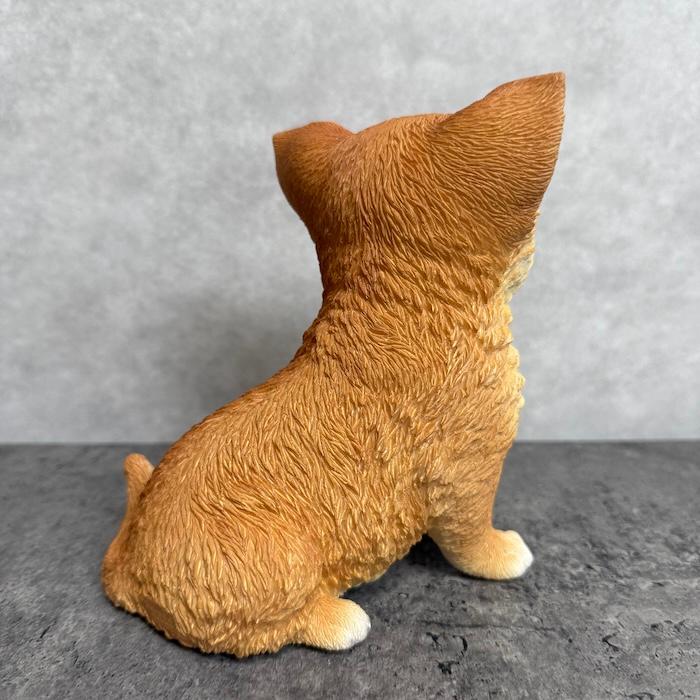 犬 置物 おしゃれ お座りチワワ レッド かわいい 動物 インテリア オブジェ ガーデンオーナメント woobia ウービア |  | 06