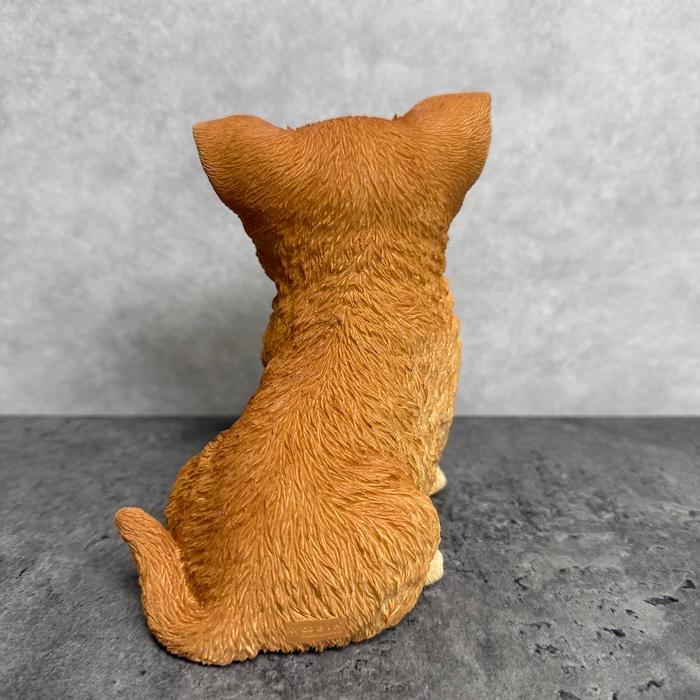 犬 置物 おしゃれ お座りチワワ レッド かわいい 動物 インテリア オブジェ ガーデンオーナメント woobia ウービア |  | 07