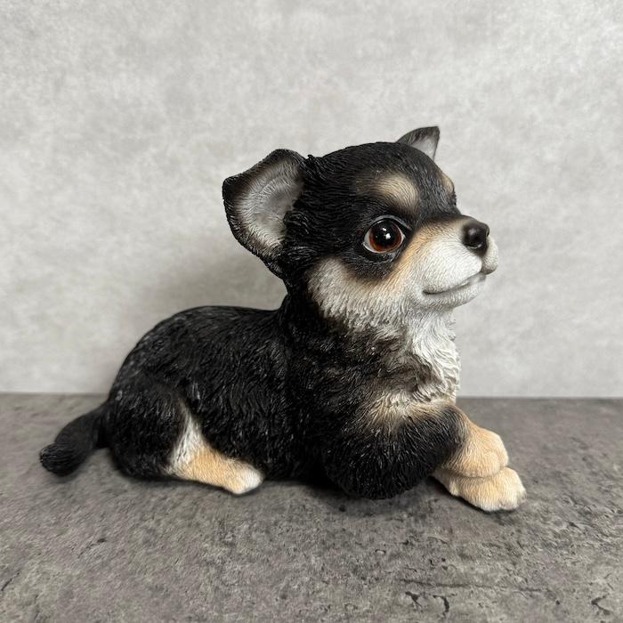 犬 置物 おしゃれ 見上げるチワワ ブラック かわいい 動物 インテリア オブジェ ガーデンオーナメント woobia ウービア |  | 03