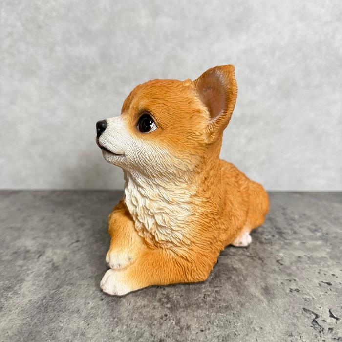 犬 置物 おしゃれ 見上げるチワワ レッド かわいい 動物 インテリア