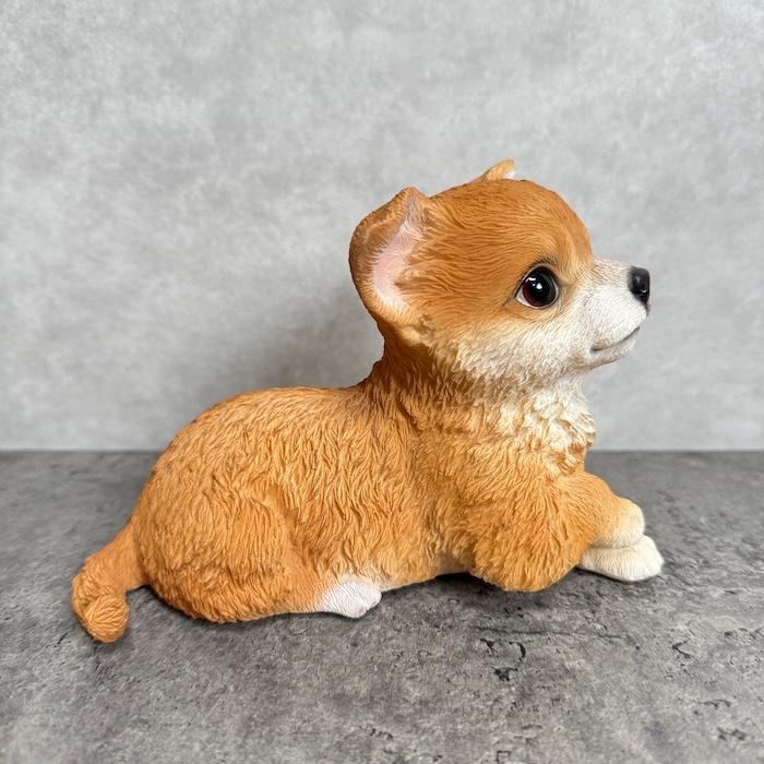 犬 置物 おしゃれ 見上げるチワワ レッド かわいい 動物 インテリア