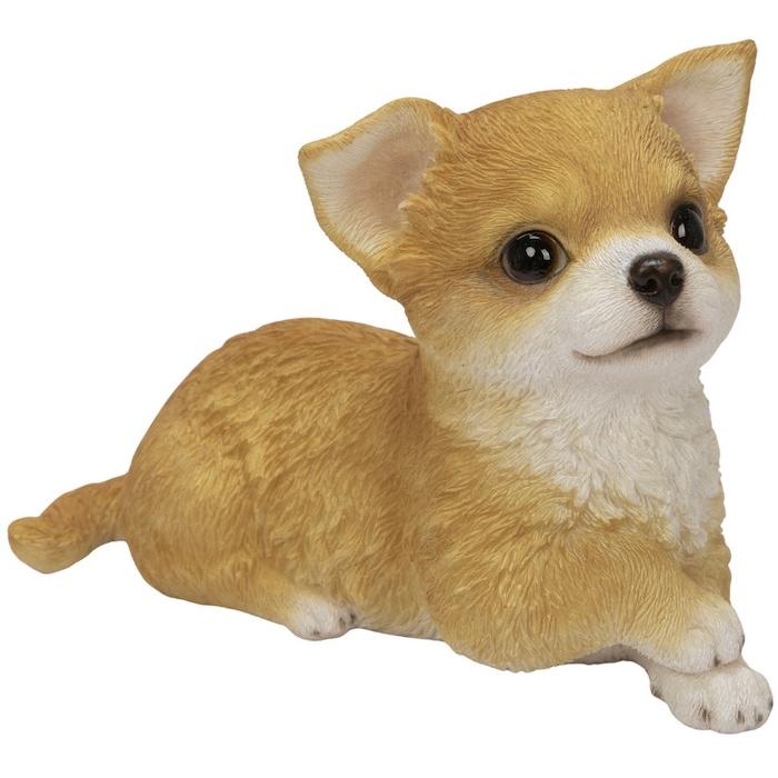 犬 置物 おしゃれ 見上げるチワワ レッド かわいい 動物 インテリア