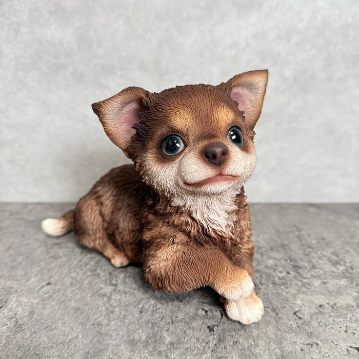 犬 置物 おしゃれ 見上げるチワワ ブラウン かわいい 動物 インテリア オブジェ ガーデンオーナメント woobia ウービア |  | 06