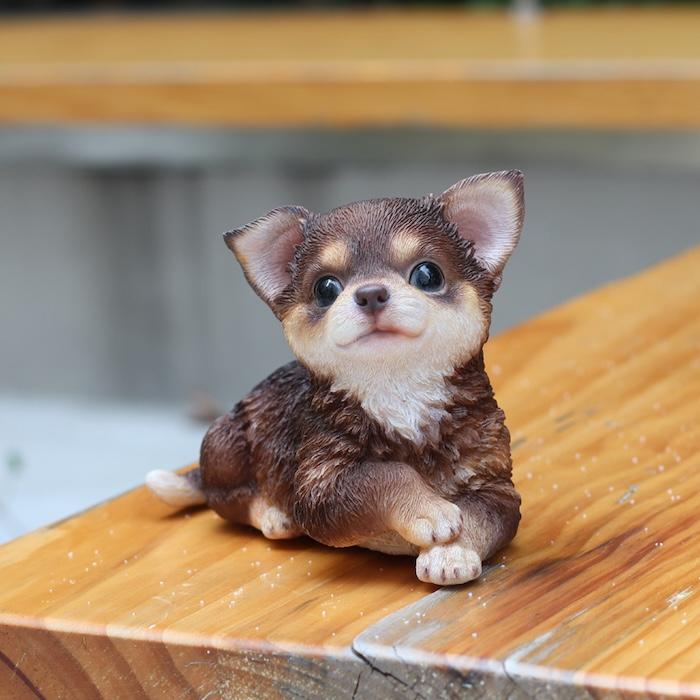 犬 置物 おしゃれ 見上げるチワワ ブラウン かわいい 動物 インテリア オブジェ ガーデンオーナメント woobia ウービア |  | 09