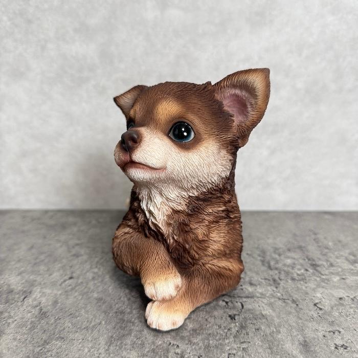 犬 置物 おしゃれ 見上げるチワワ ブラウン かわいい 動物 インテリア オブジェ ガーデンオーナメント woobia ウービア |  | 08