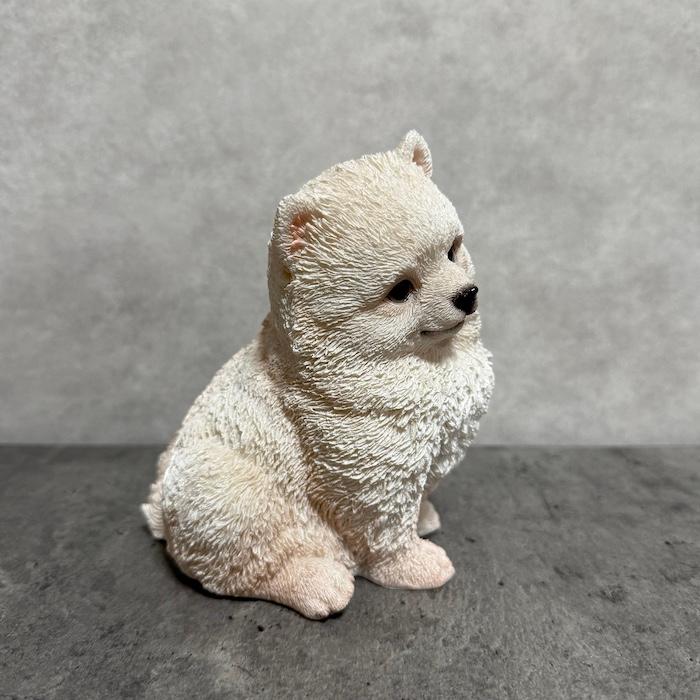 犬 置物 おしゃれ 首を傾げるポメラニアン かわいい 動物 インテリア オブジェ ガーデンオーナメント woobia ウービア |  | 03