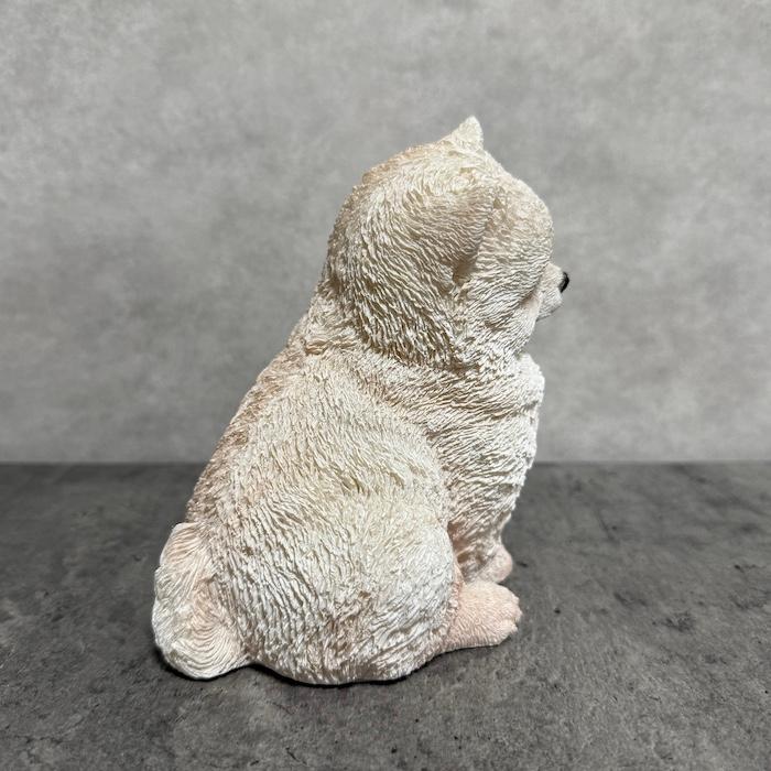 犬 置物 おしゃれ 首を傾げるポメラニアン かわいい 動物 インテリア オブジェ ガーデンオーナメント woobia ウービア |  | 04