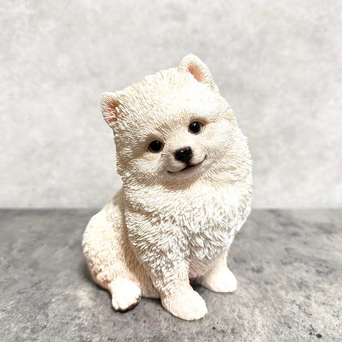 犬 置物 おしゃれ 首を傾げるポメラニアン かわいい 動物 インテリア オブジェ ガーデンオーナメント woobia ウービア |  | 06