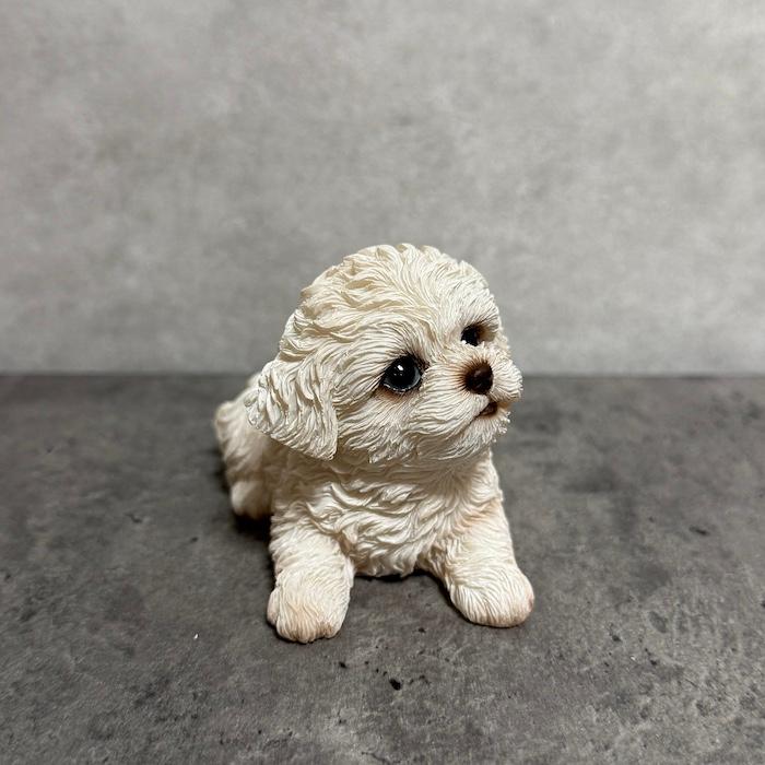 犬 置物 おしゃれ 見上げるマルチーズ かわいい 動物 インテリア