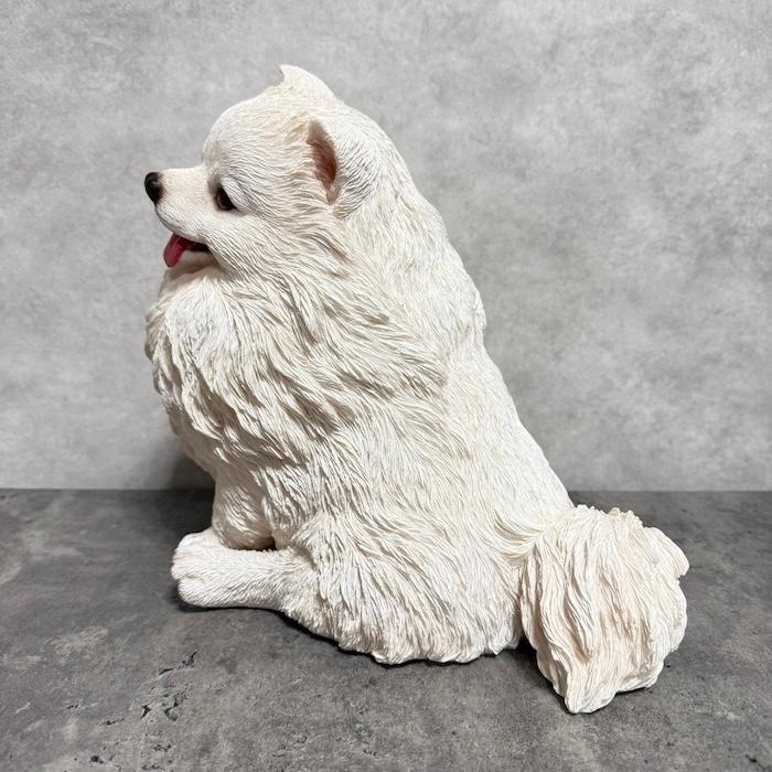 犬 置物 大型 動物 お座りポメラニアン 大 横幅30cm woobia おしゃれ 大きい 玄関 インテリア かわいい オブジェ |  | 12