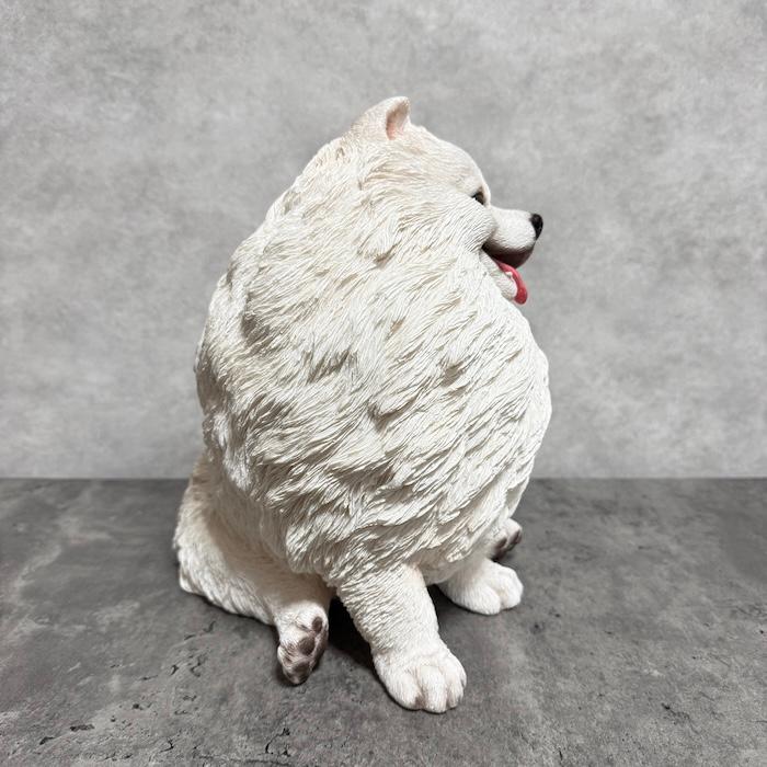犬 置物 大型 動物 お座りポメラニアン 大 横幅30cm woobia おしゃれ 大きい 玄関 インテリア かわいい オブジェ |  | 02
