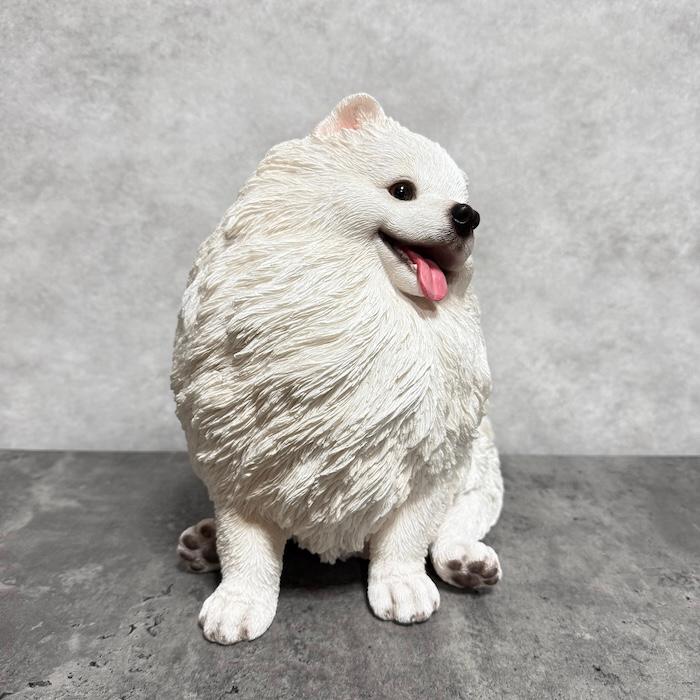 犬 置物 大型 動物 お座りポメラニアン 大 横幅30cm woobia おしゃれ 大きい 玄関 インテリア かわいい オブジェ |  | 03