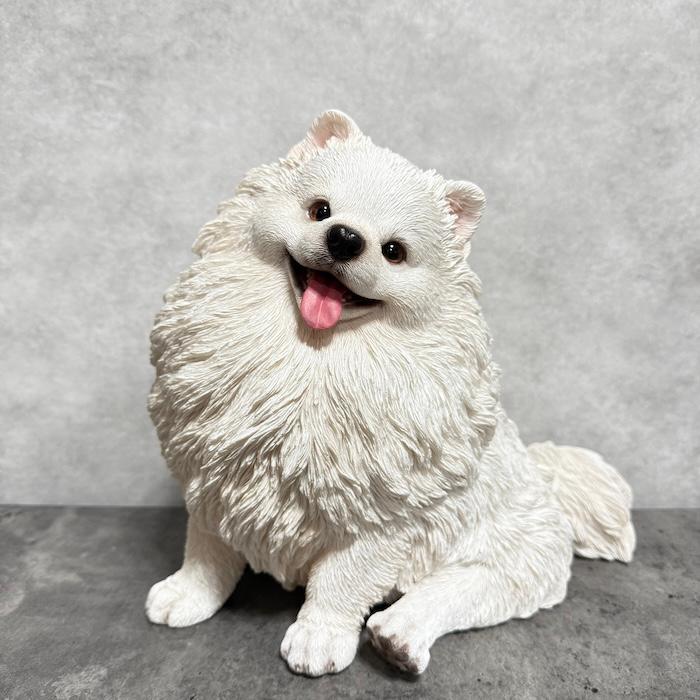 有田焼 伊平作 犬 白磁オブジェ 置き物 玄関 ポメラニアン 楽天市場