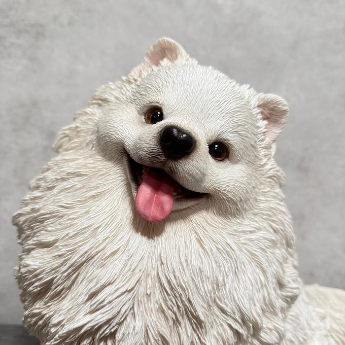 犬 置物 大型 動物 お座りポメラニアン 大 横幅30cm woobia おしゃれ 大きい 玄関 インテリア かわいい オブジェ |  | 08