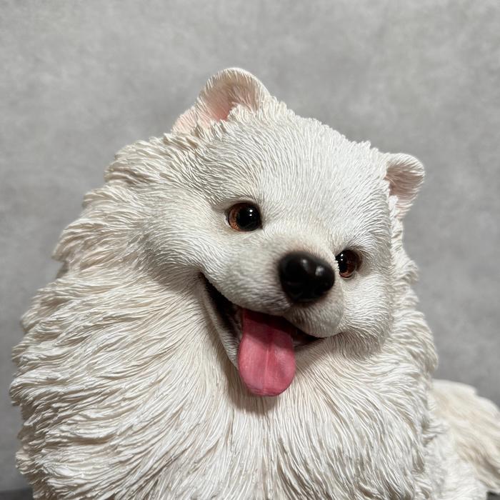 犬 置物 大型 動物 お座りポメラニアン 大 横幅30cm woobia おしゃれ 大きい 玄関 インテリア かわいい オブジェ |  | 09