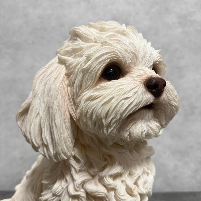 犬 置物 大型 動物 おすわりマルチーズ イヌ 高さ34cm woobia おしゃれ 大きい 玄関 インテリア ガーデン かわいい オブジェ 北欧 リアル ウービア |  | 05