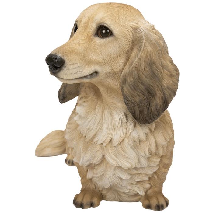 犬 置物 大型 動物 ダックスフンド クリーム 大 横幅38cm woobia おしゃれ 大きい 玄関 インテリア ガーデン かわいい オブジェ 北欧 リアル ウービア |  | 02