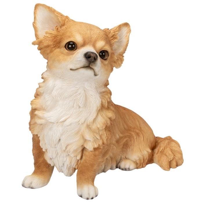 犬 置物 大型 動物 見上げるチワワ 高さ24.5cm woobia おしゃれ 大きい