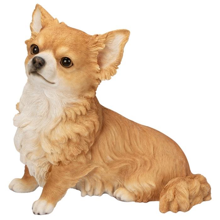 犬 置物 大型 動物 見上げるチワワ 横幅26.8cm woobia おしゃれ 大きい 玄関 インテリア 庭 ガーデン 北欧 リアル ウービア |  | 02