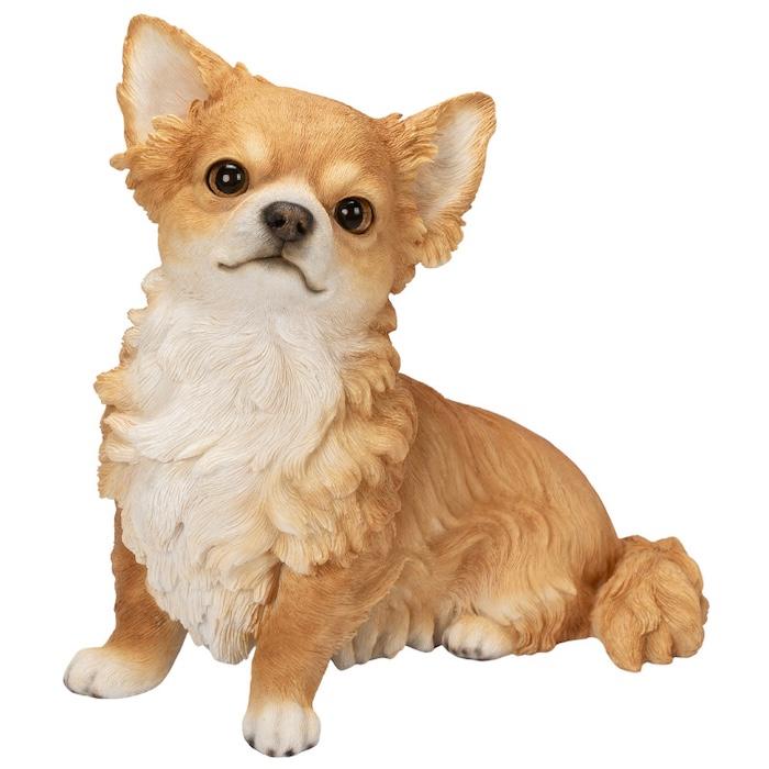 犬 置物 大型 動物 見上げるチワワ 高さ24.5cm woobia おしゃれ 大きい