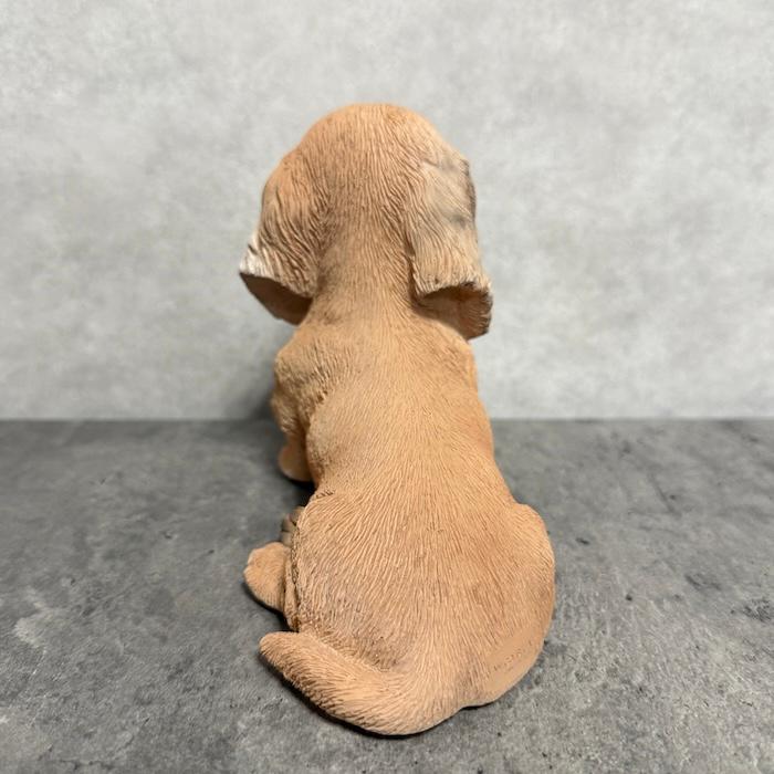 WOOBIA（ウービア） 置物 犬 ダックスフンド クリーム 幅16.5cm woobia