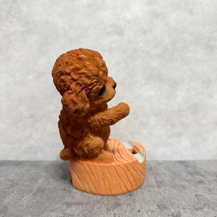 スマホスタンド 卓上 おもしろ 犬 動物 Dancingトイプードル レッド かわいい置物 おしゃれ スマホホルダー インテリア woobia ウービア |  | 02