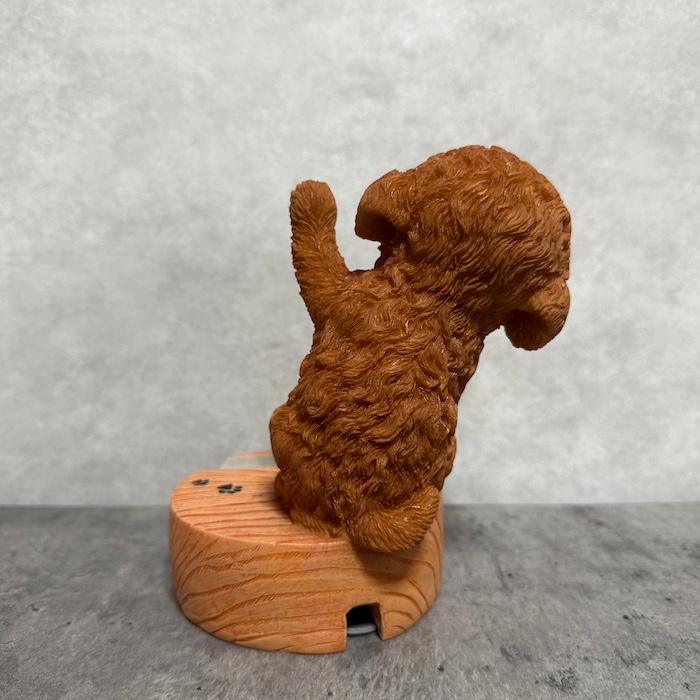 スマホスタンド 卓上 おもしろ 犬 動物 Dancingトイプードル レッド かわいい置物 おしゃれ スマホホルダー インテリア woobia ウービア |  | 03
