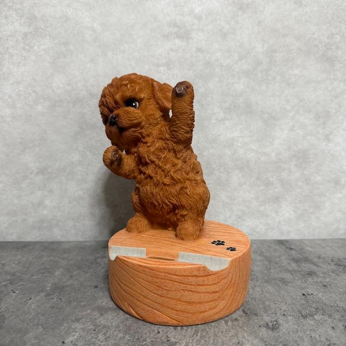 スマホスタンド 卓上 おもしろ 犬 動物 Dancingトイプードル レッド かわいい置物 おしゃれ スマホホルダー インテリア woobia ウービア |  | 05