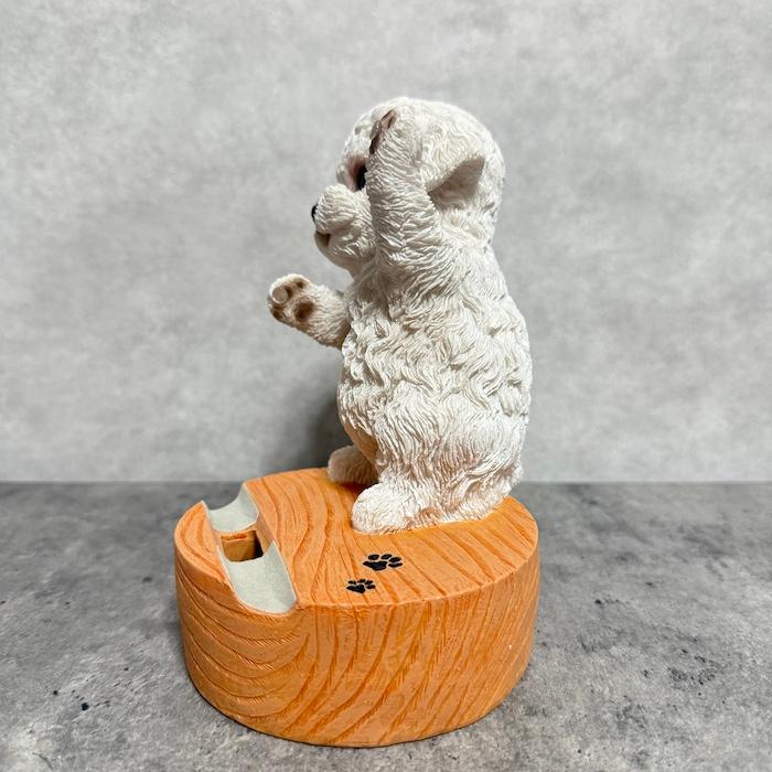 スマホスタンド 卓上 おもしろ 犬 動物 Dancingトイプードル白 かわいい置物 おしゃれ スマホホルダー インテリア woobia ウービア |  | 09