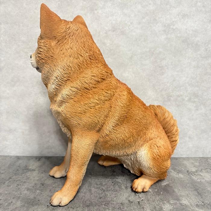 WOOBIA（ウービア） 犬 置物 大型 かわいい 動物 玄関 お座り柴犬 大