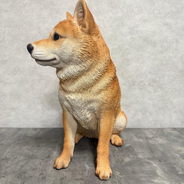 WOOBIA（ウービア） 犬 置物 大型 かわいい 動物 玄関 お座り柴犬 大