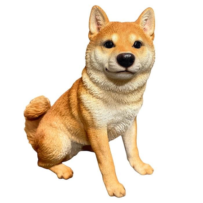 WOOBIA（ウービア） 犬 置物 大型 かわいい 動物 玄関 お座り柴犬 大