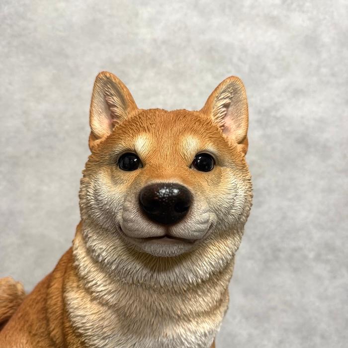 WOOBIA（ウービア） 犬 置物 大型 かわいい 動物 玄関 お座り柴犬 大