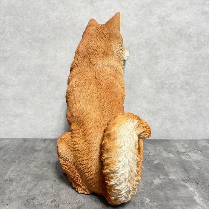 WOOBIA（ウービア） 犬 置物 大型 かわいい 動物 玄関 お座り柴犬 大