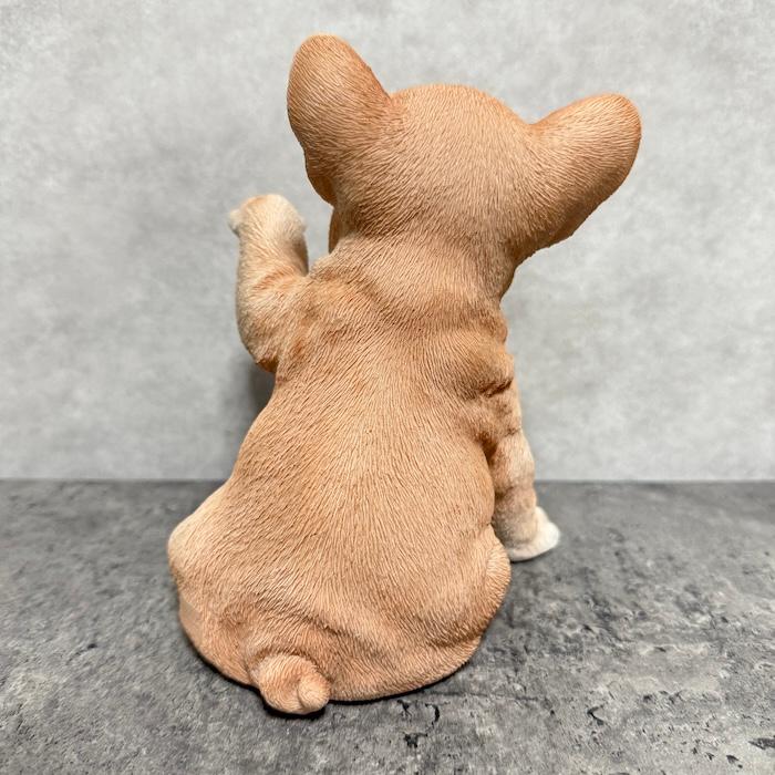 置物 犬 かわいい 犬 置物 ソーラーランプを左手で持ち上げる フレンチブルドッグ woobia 動物 玄関  おしゃれ インテリア ウービア |  | 12