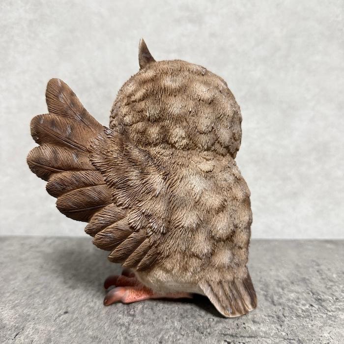 鳥の置物 ソーラーランプを左手で持ち上げるフクロウ 高さ16cm 縁起物 風水 woobia かわいい おしゃれ インテリア オブジェ |  | 10