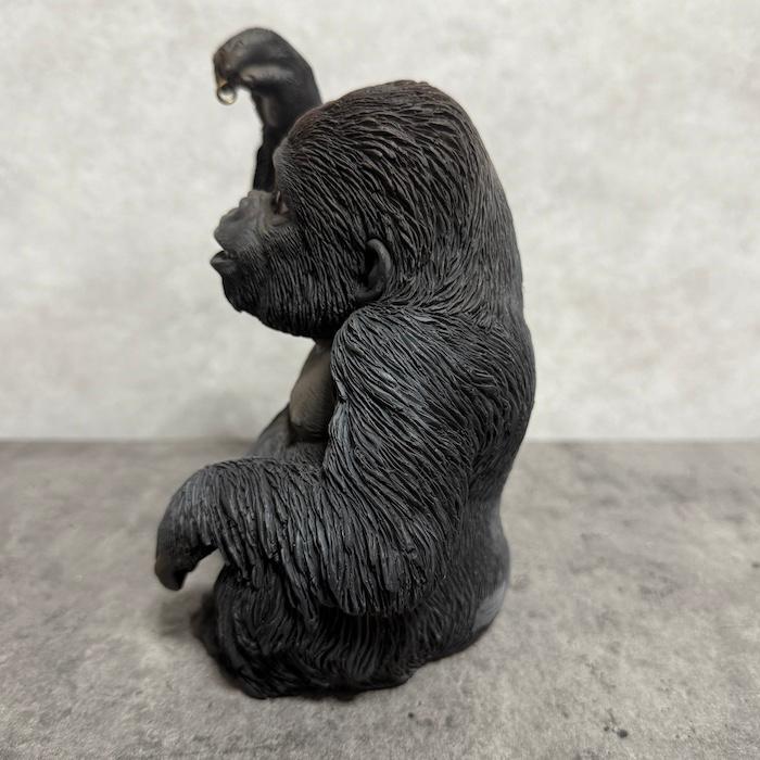 置物 かわいい 動物 玄関 ソーラーランプを右手で持ち上げる黒ゴリラ おしゃれ インテリア ガーデンオーナメント woobia ウービア |  | 07