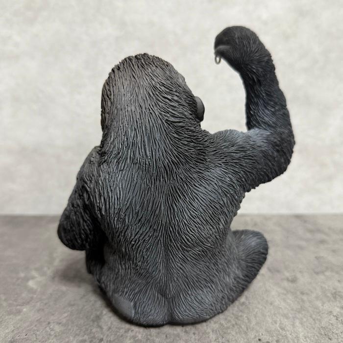 置物 かわいい 動物 玄関 ソーラーランプを右手で持ち上げる黒ゴリラ おしゃれ インテリア ガーデンオーナメント woobia ウービア |  | 08