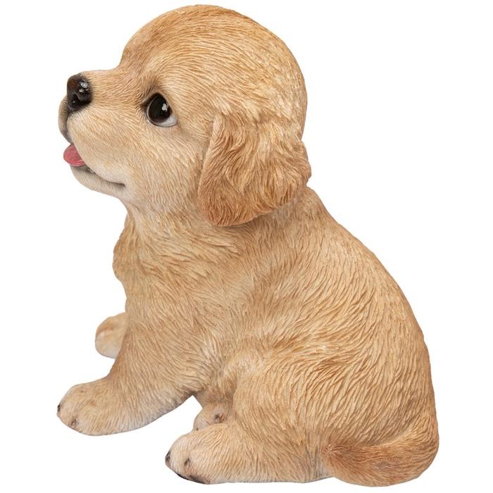 犬 置物 おしゃれ 高さ11.8cm 左向き座りゴールデンレトリバー子犬 クリーム 中 かわいい インテリア ガーデンオーナメント woobia ウービア |  | 15