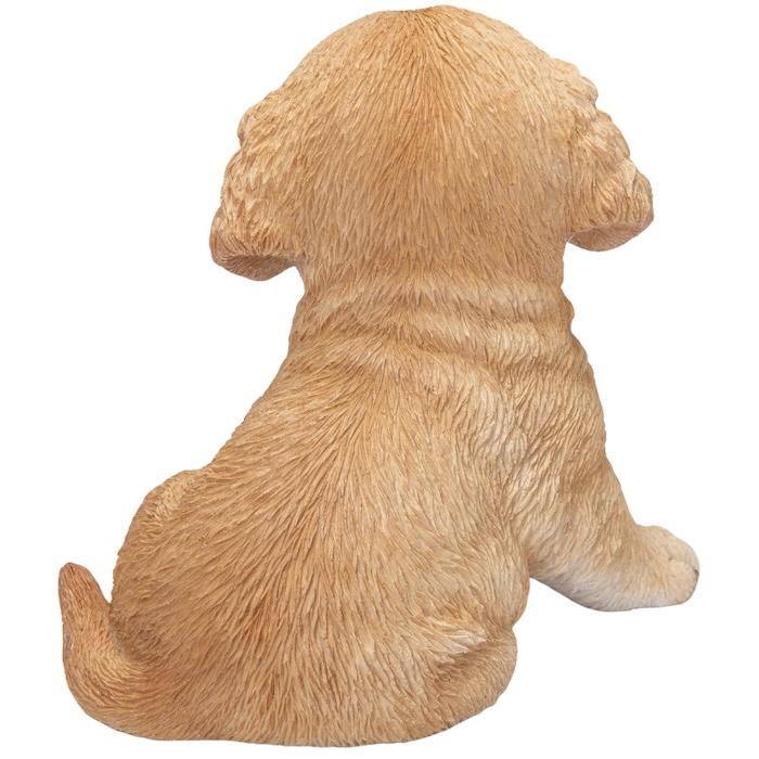 犬 置物 おしゃれ 高さ11.8cm 左向き座りゴールデンレトリバー子犬 クリーム 中 かわいい インテリア ガーデンオーナメント woobia ウービア |  | 16