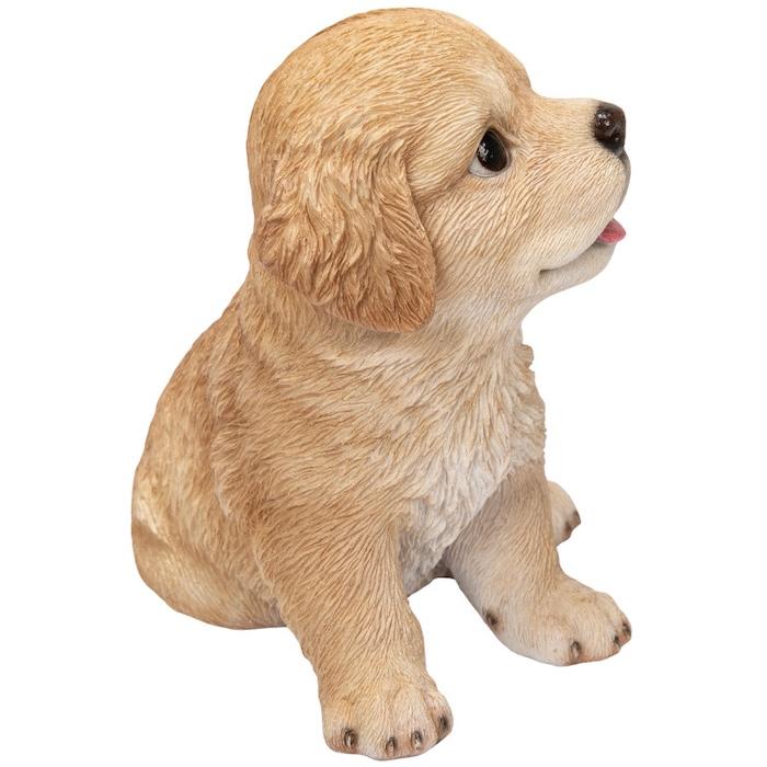 犬 置物 おしゃれ 高さ11.8cm 左向き座りゴールデンレトリバー子犬 クリーム 中 かわいい インテリア ガーデンオーナメント woobia ウービア |  | 17