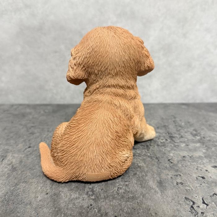 犬 置物 おしゃれ 高さ11.8cm 左向き座りゴールデンレトリバー子犬 クリーム 中 かわいい インテリア ガーデンオーナメント woobia ウービア |  | 06