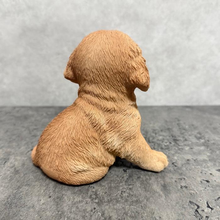 犬 置物 おしゃれ 高さ11.8cm 左向き座りゴールデンレトリバー子犬 クリーム 中 かわいい インテリア ガーデンオーナメント woobia ウービア |  | 07