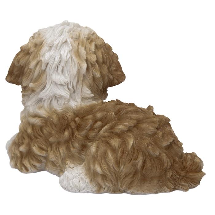 犬 置物 右向きシーズー ブラウンホワイト 中 横幅14cm WOOBIA リアル 可愛い おしゃれ オブジェ 卓上 インテリア 玄関 ギフト 動物 雑貨 癒し |  | 04