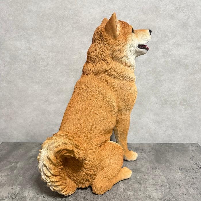 お座りにっこり柴犬 大 置物 高さ52.5cm WOOBIA 大型 リアル おしゃれ インテリア オブジェ ガーデンオーナメント 玄関 庭 犬 ギフト | WOOBIA | 12