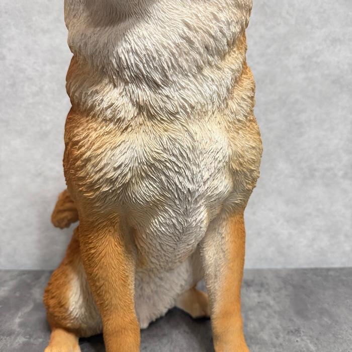 お座りにっこり柴犬 大 置物 高さ52.5cm WOOBIA 大型 リアル おしゃれ インテリア オブジェ ガーデンオーナメント 玄関 庭 犬 ギフト | WOOBIA | 15