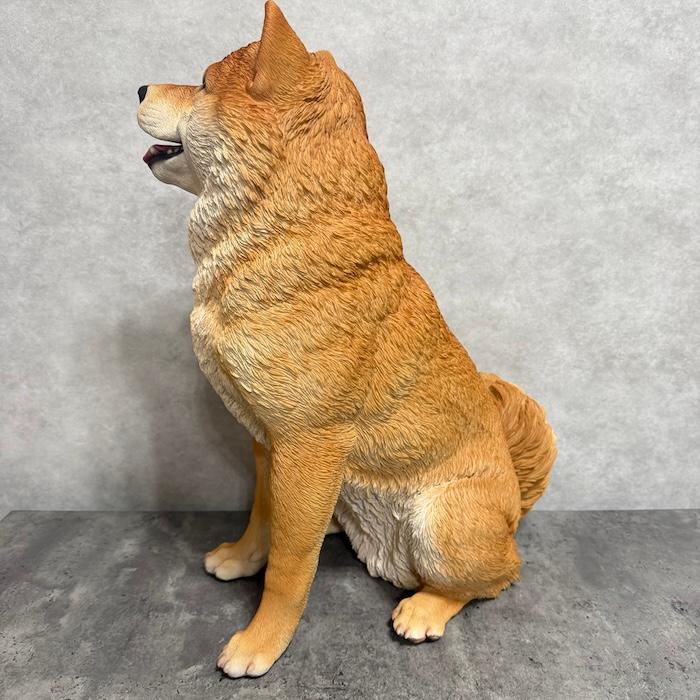お座りにっこり柴犬 大 置物 高さ52.5cm WOOBIA 大型 リアル おしゃれ インテリア オブジェ ガーデンオーナメント 玄関 庭 犬 ギフト | WOOBIA | 18