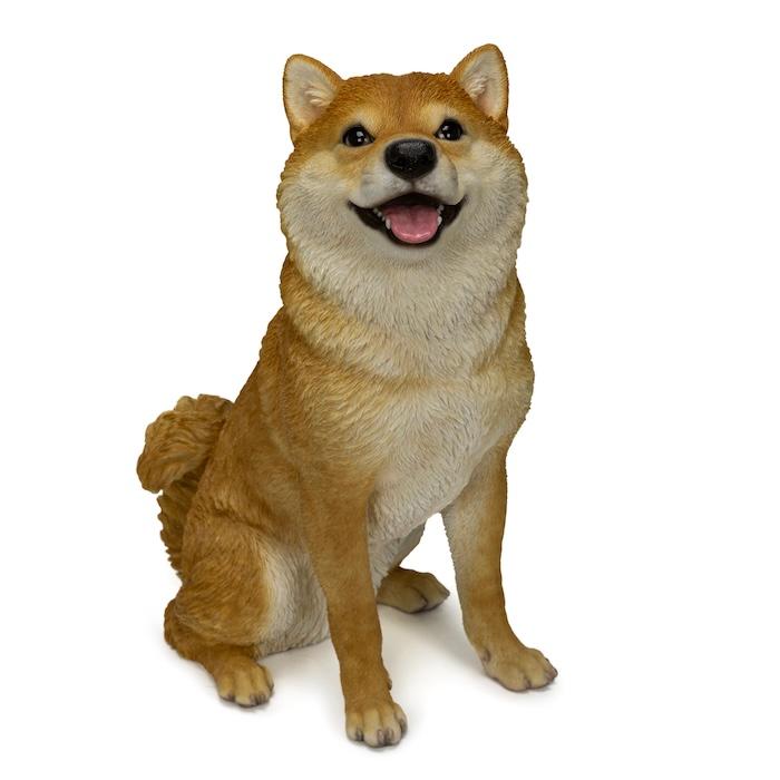 お座りにっこり柴犬 大 置物 高さ52.5cm WOOBIA 大型 リアル おしゃれ インテリア オブジェ ガーデンオーナメント 玄関 庭 犬 ギフト |  | 01