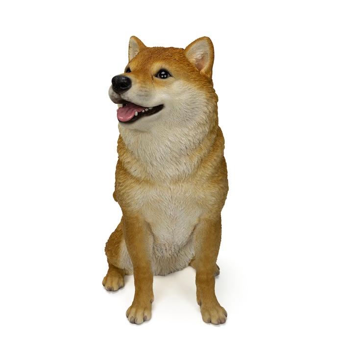 お座りにっこり柴犬 大 置物 高さ52.5cm WOOBIA 大型 リアル おしゃれ インテリア オブジェ ガーデンオーナメント 玄関 庭 犬 ギフト |  | 02